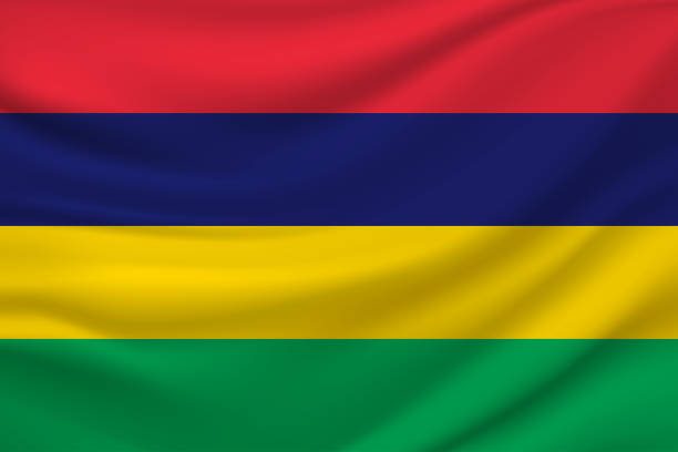 Mauritius flag. Vector illustration. EPS10